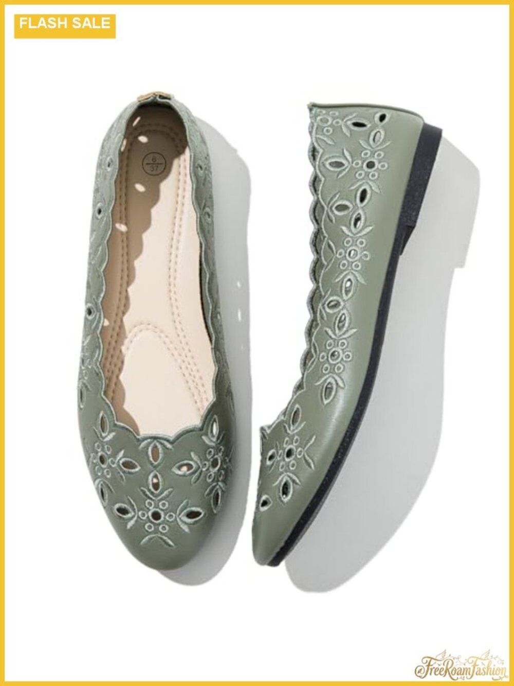 Women's Ballet Flats Faux Leather Foldable Slip On Memory Foam Dress Shoes